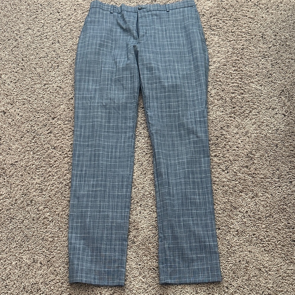 Men's Blue Checkered Pants
